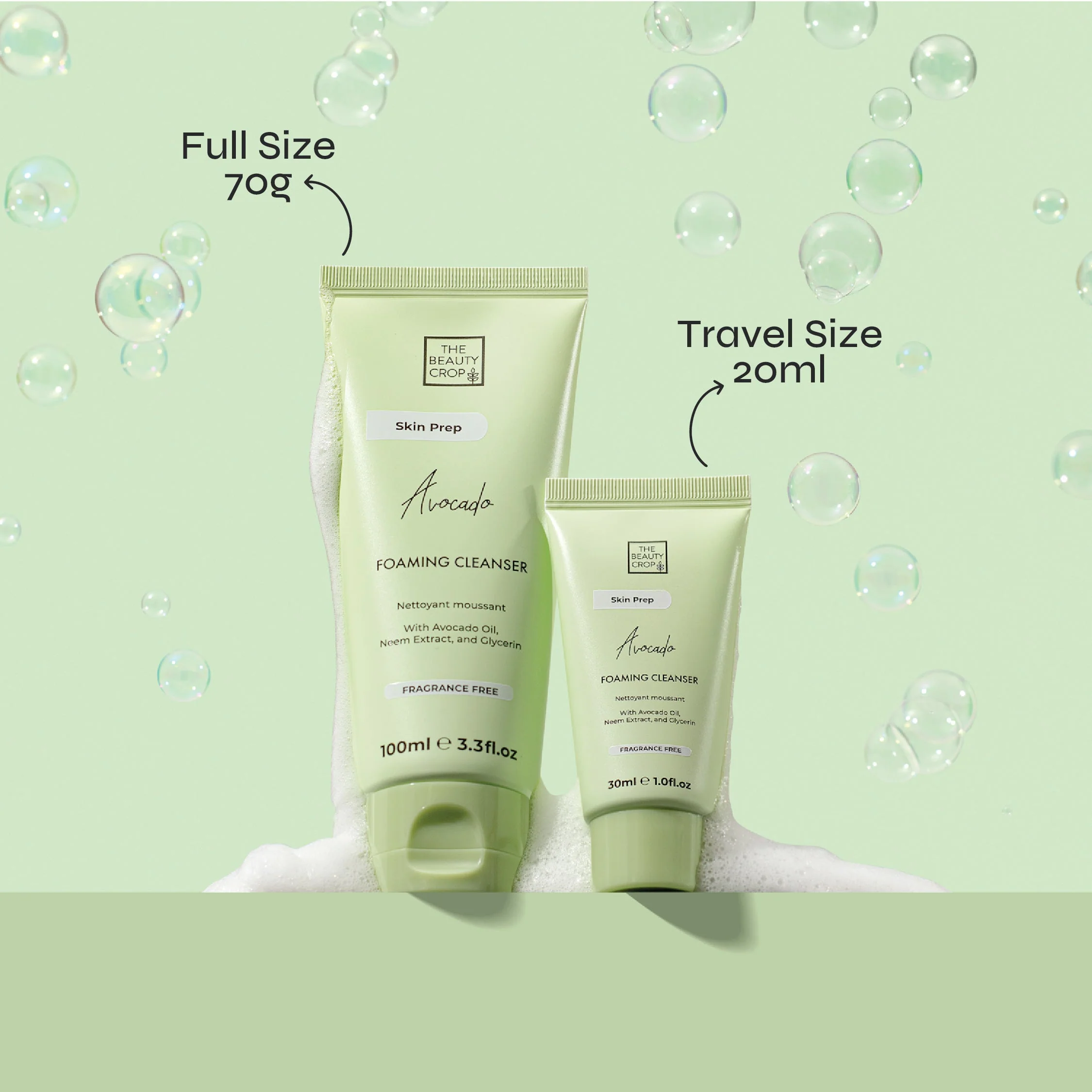 Avocado Foaming Moisture Barrier Restoring & Fragrance Free Make-up Cleanser - Image 4