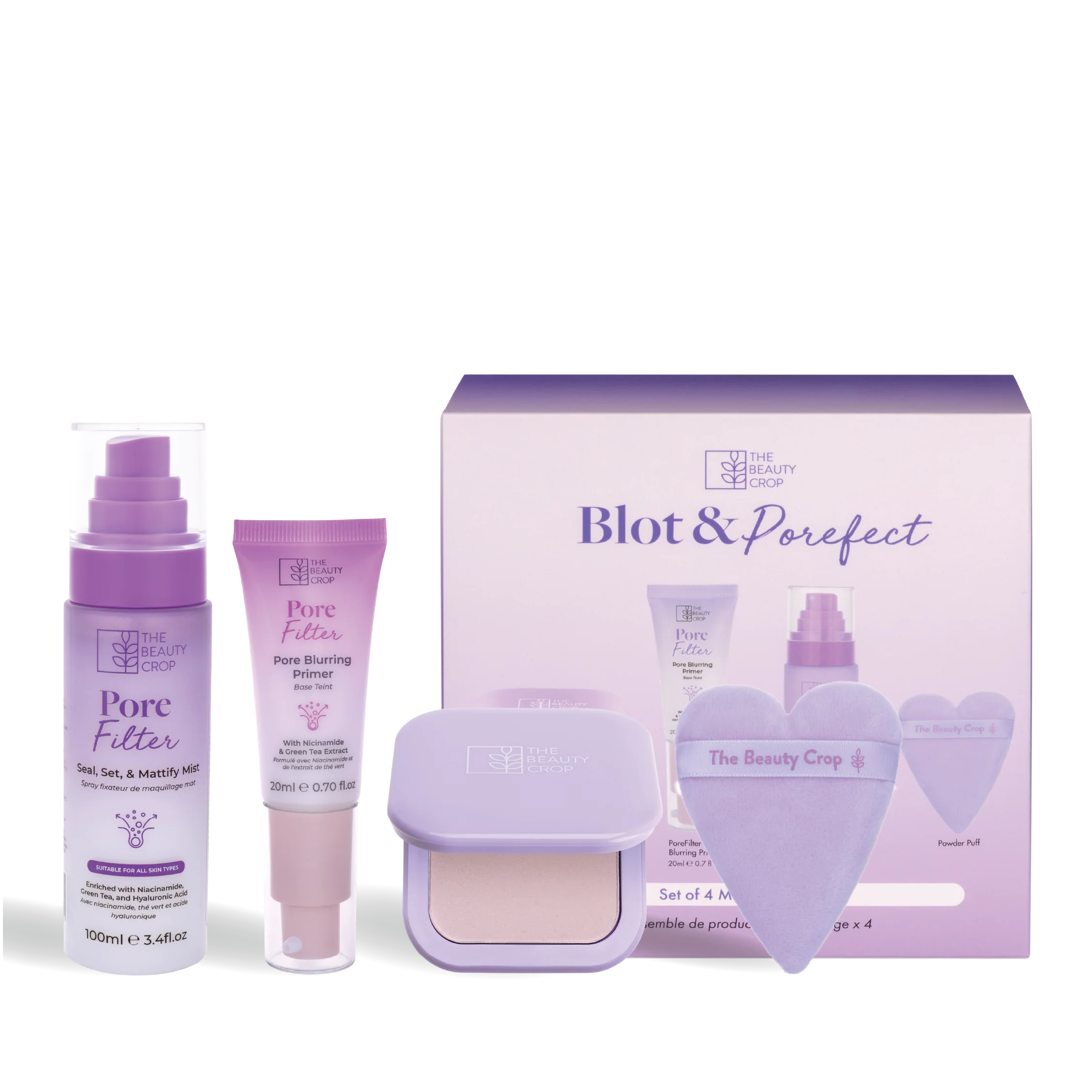 Porefilter Matte Effect Airbrushed Skin Blot & Porefect 4-Piece Set - Image 7