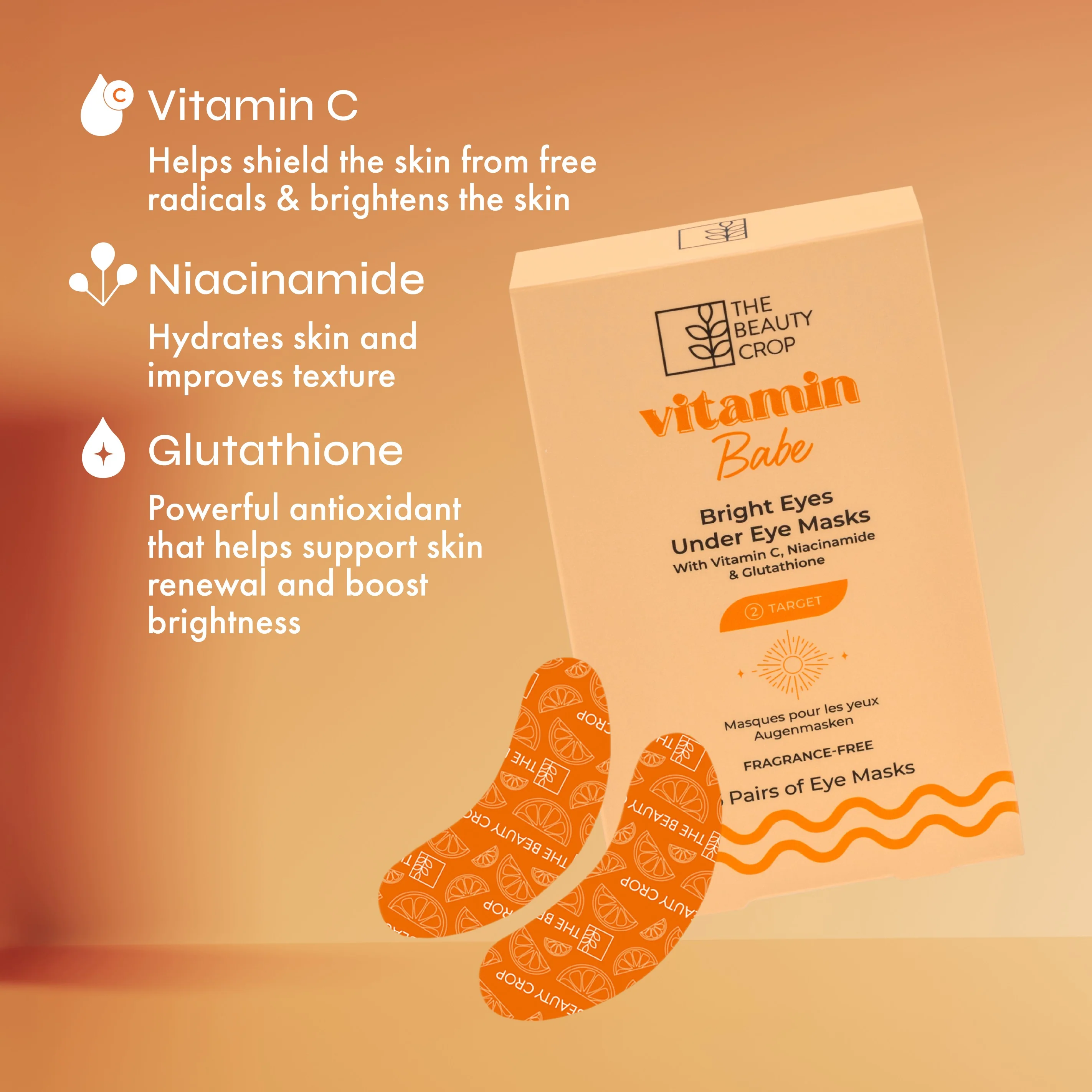 Vitamin C Brightening Under Eye Mask Patches - Image 3