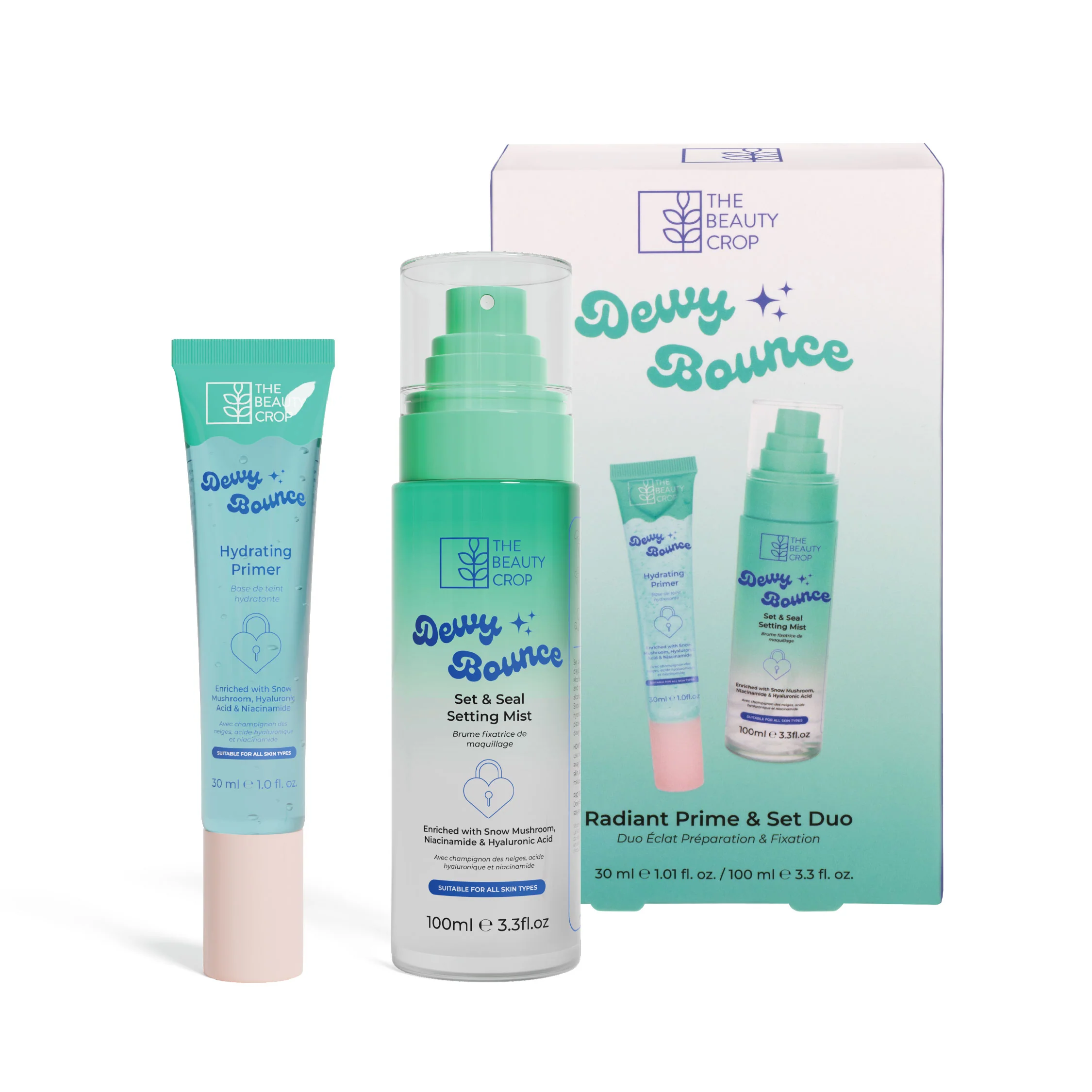 Dewy Bounce Hydrating Primer & 12 Hour Setting Mist Boxed Duo - Image 4