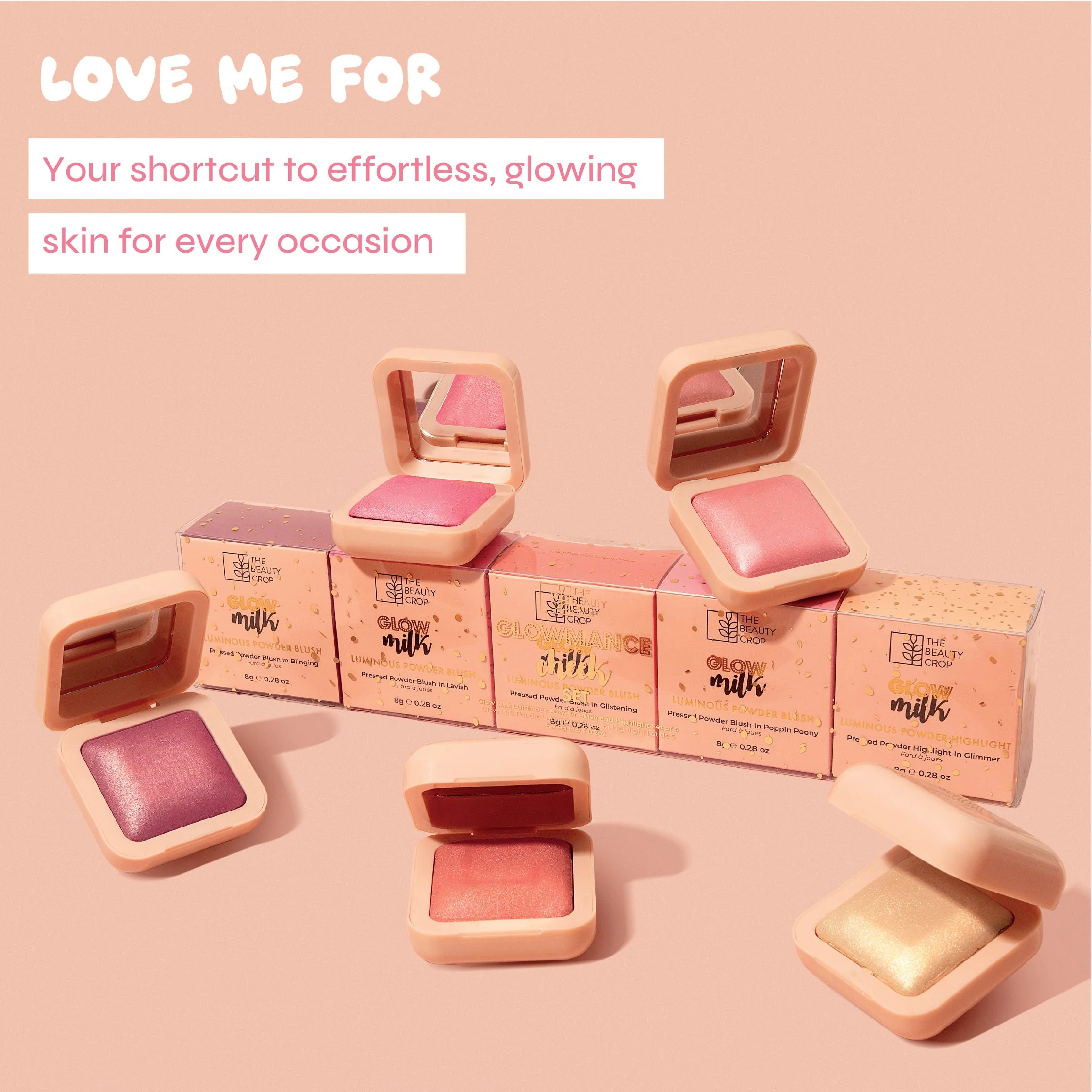 Glow Milk Ultra-Pigmented Luminous Powder Blush - Set of 5 - Image 3