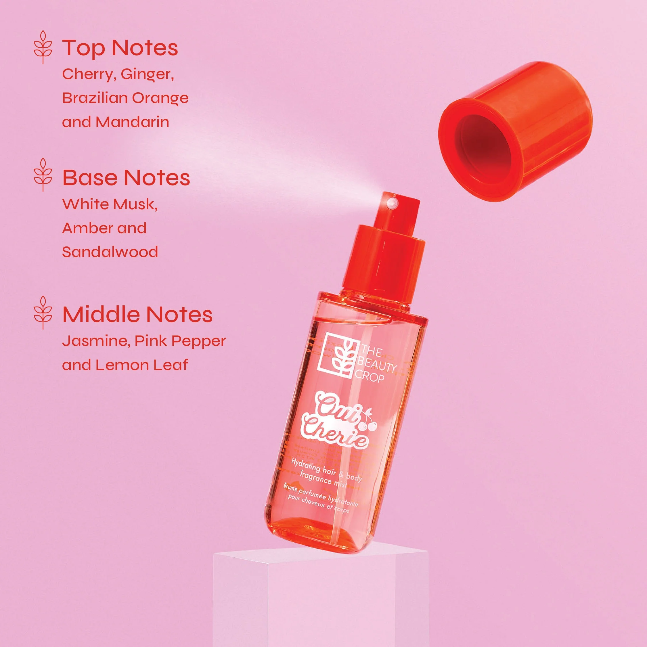 Oui Cherie Hydrating Hair & Body Fragrance Mist - Image 3