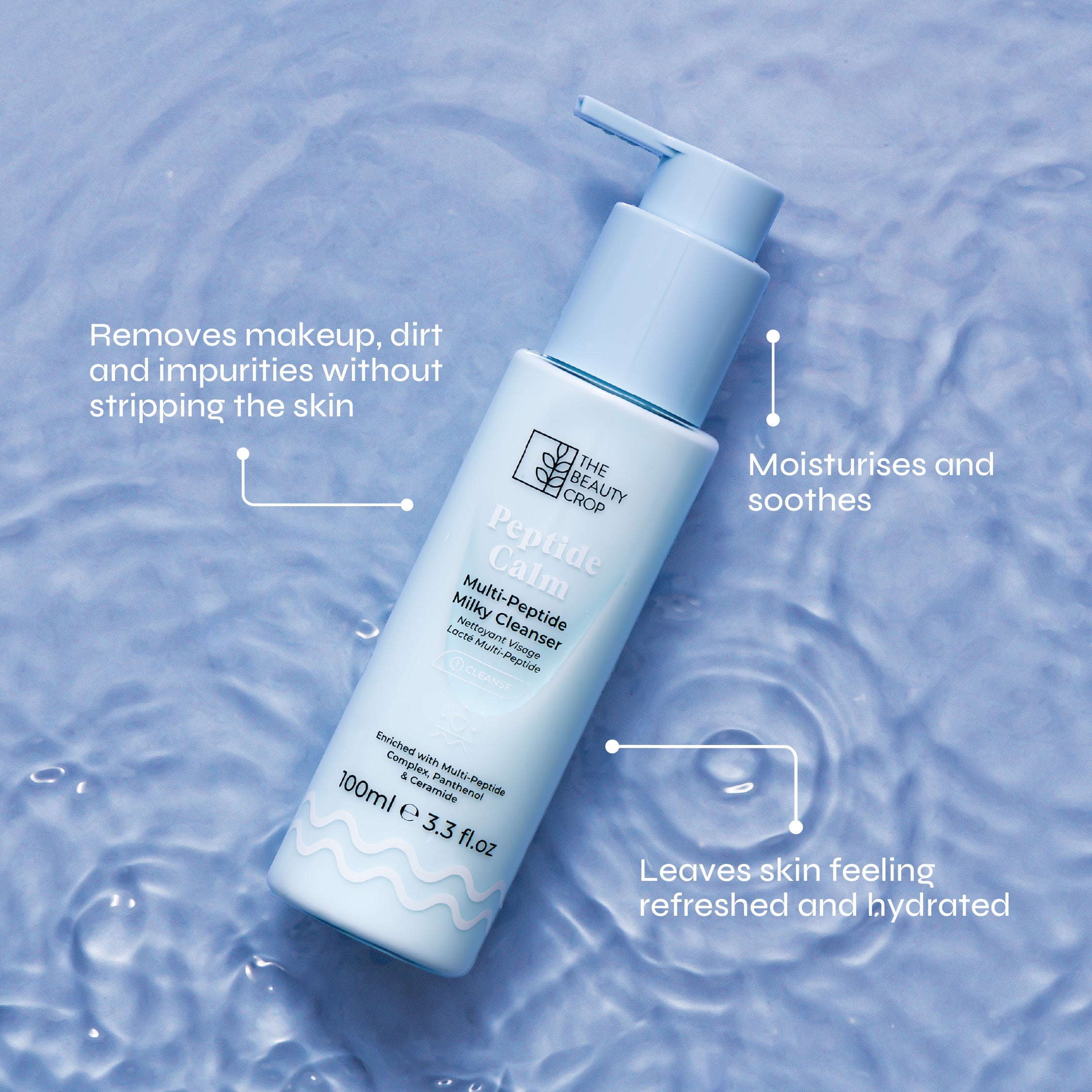 Peptide Calm Milky Cleanser with Nourishing Multi-Peptide Complex - Image 3