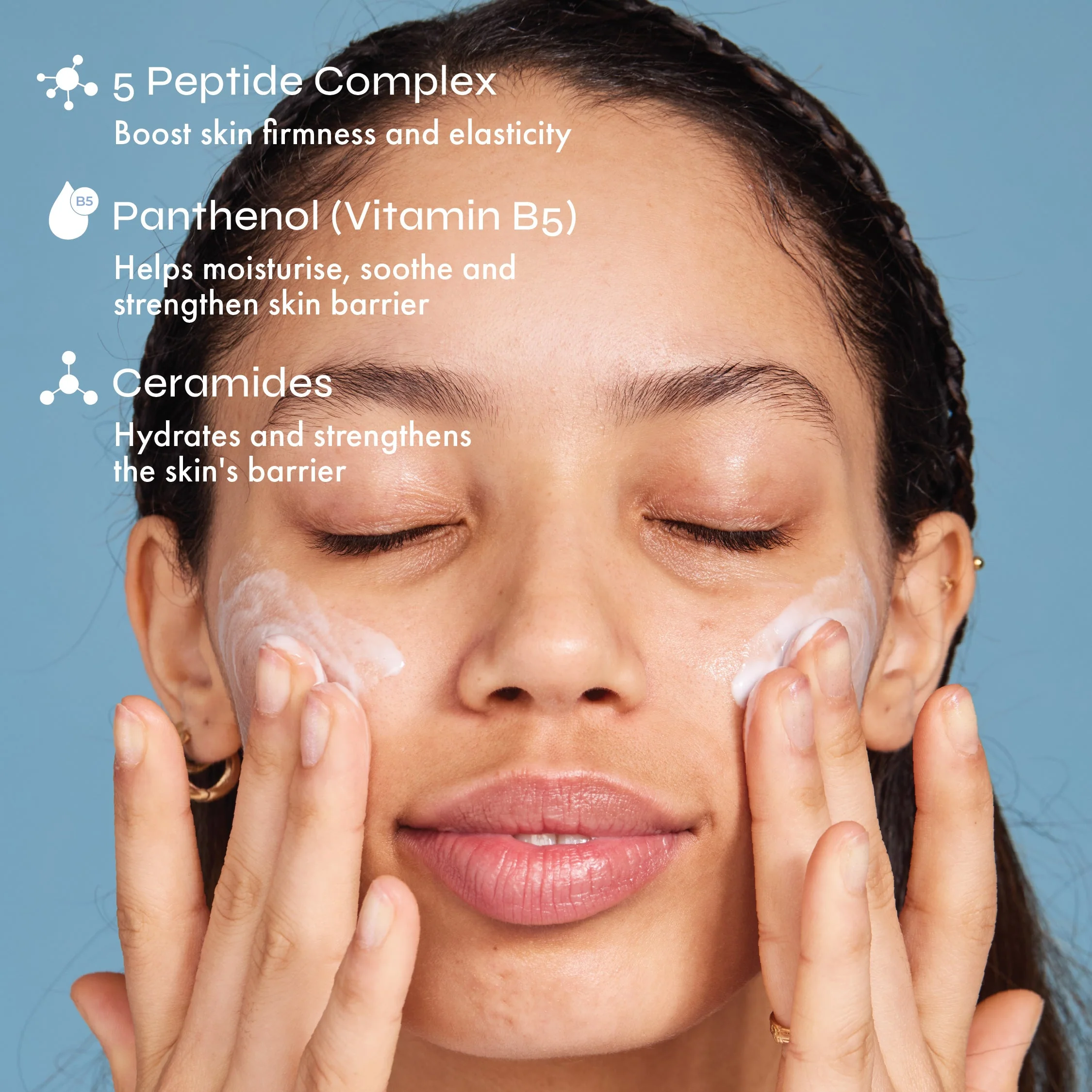 Peptide Calm Milky Cleanser with Nourishing Multi-Peptide Complex - Image 5