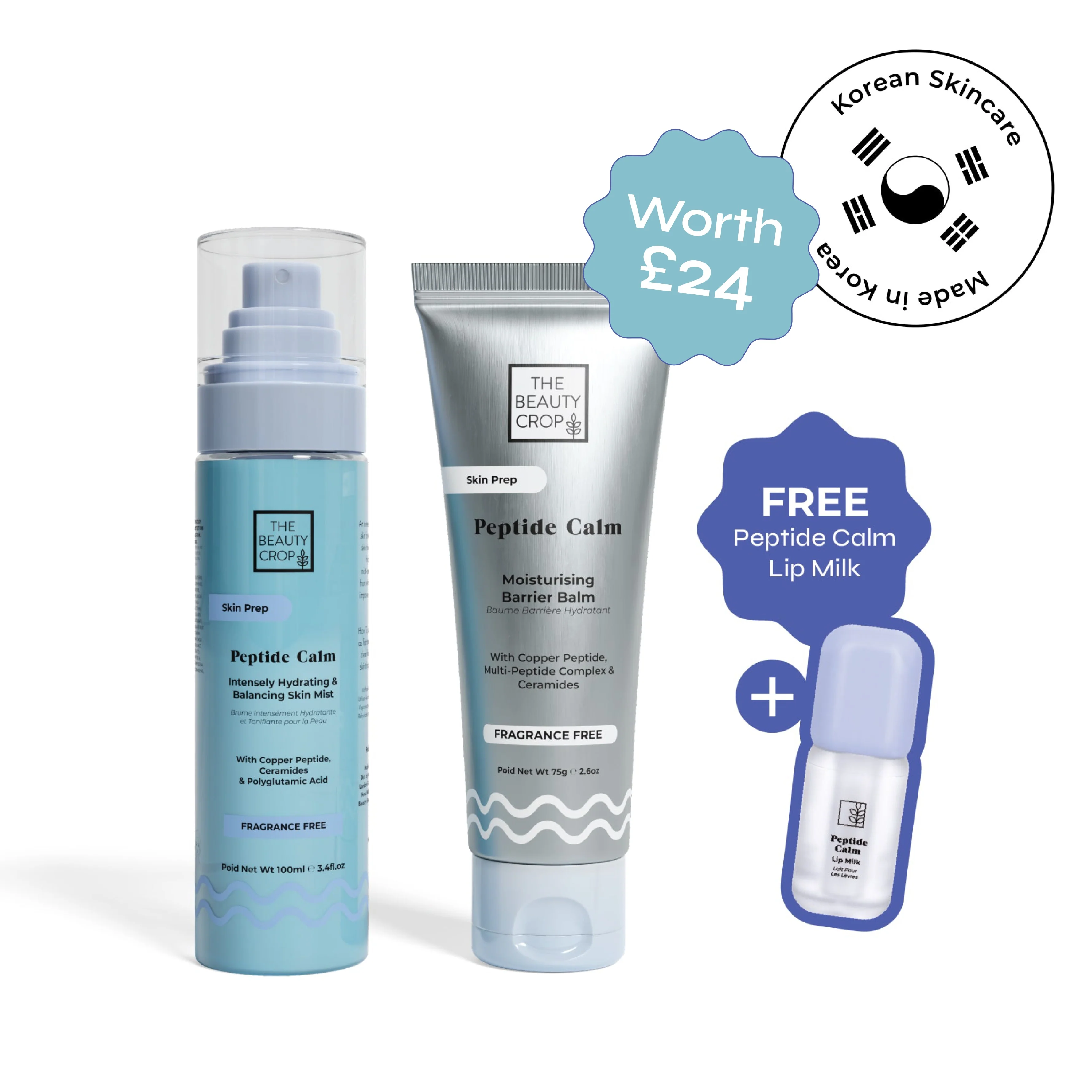 Peptide Calm Skin Barrier Strengthening Mist and Barrier Balm Duo