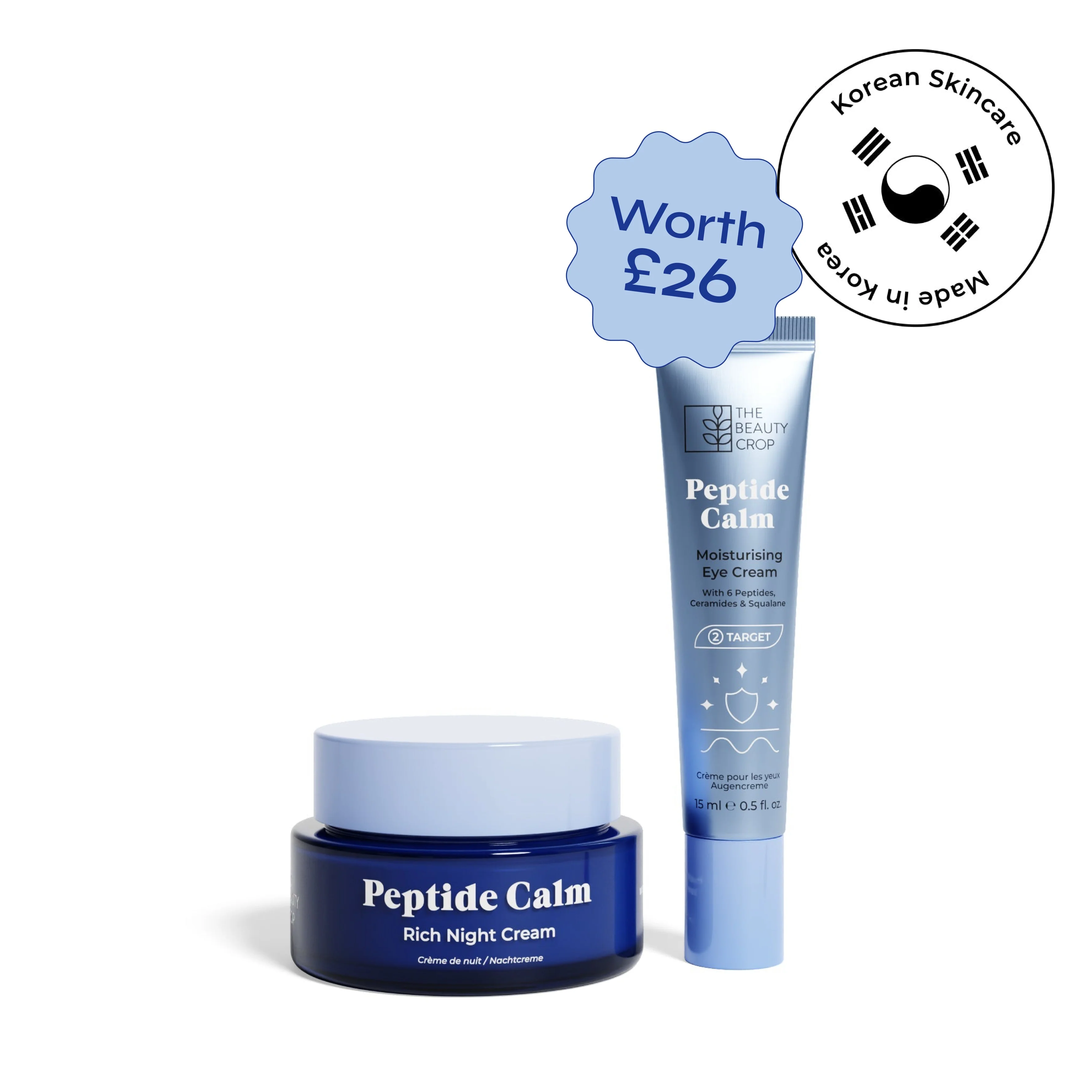 Peptide Calm Night Duo - Eye Cream + Night Cream Bundle