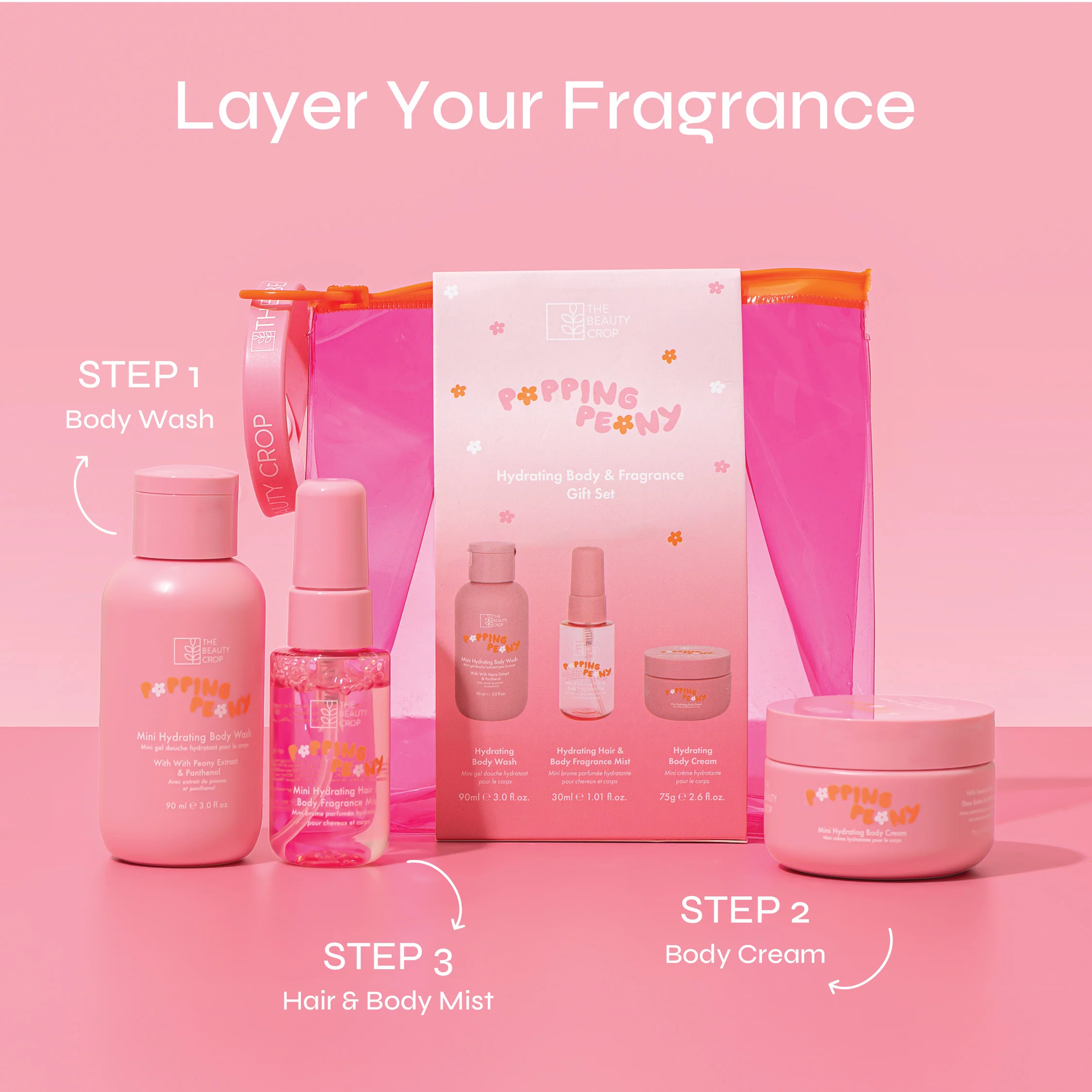 Mini Popping Peony Calming & Strengthening Skin Barrier Body Wash - Image 4
