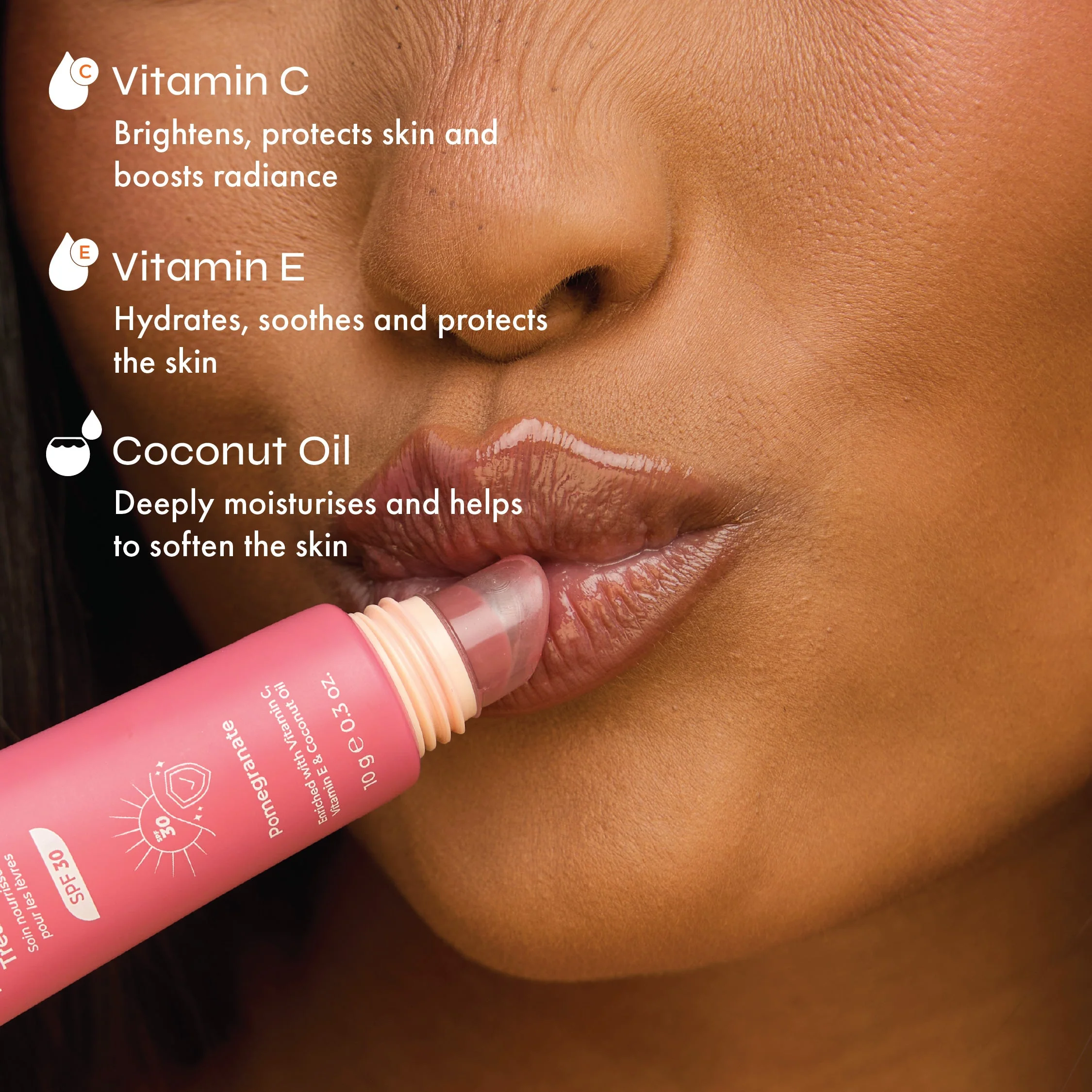 Vitamin Babe Nourishing SPF 30 Lip Treatment with 10 Vitamin Blend - Image 3