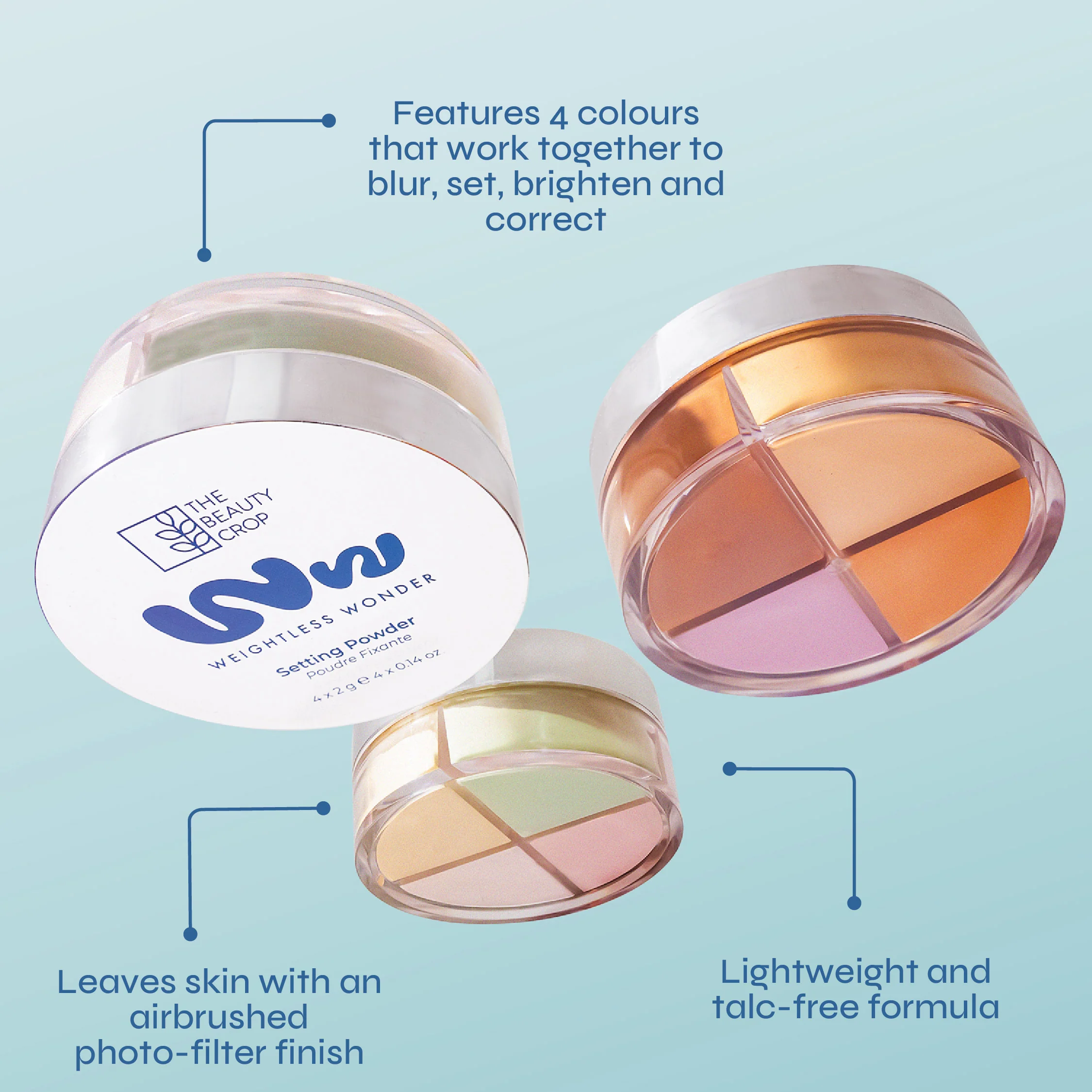 Weightless Wonder 4 Colour Airbrush Setting Powder - Image 3