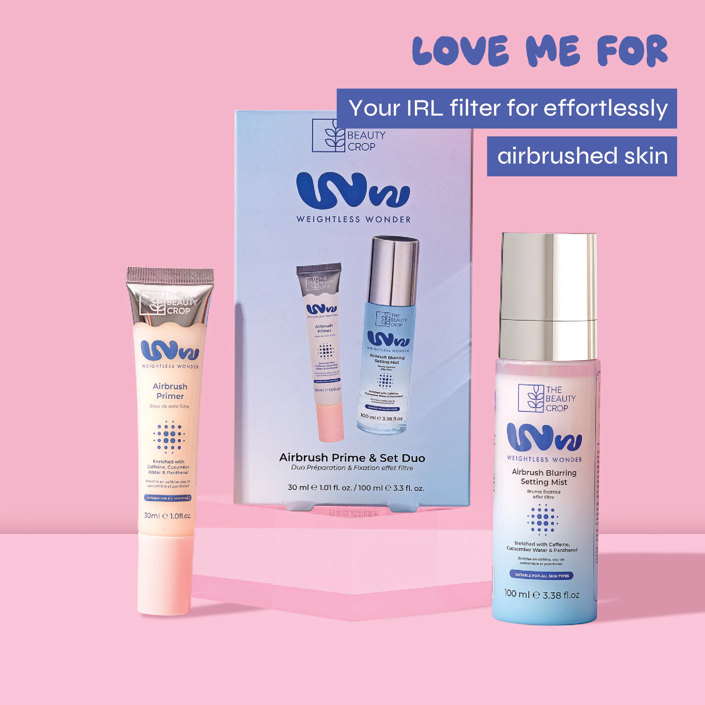 Weightless Wonder Airbrush Primer & Blurring Setting Spray Duo - Image 2